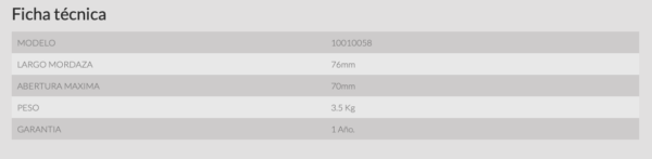 TORNILLO BANCO NUMERO 3 - Imagen 3