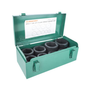 CAJA de DADOS de IMPACTO 1'; 9 piezas.  JONNESWAY